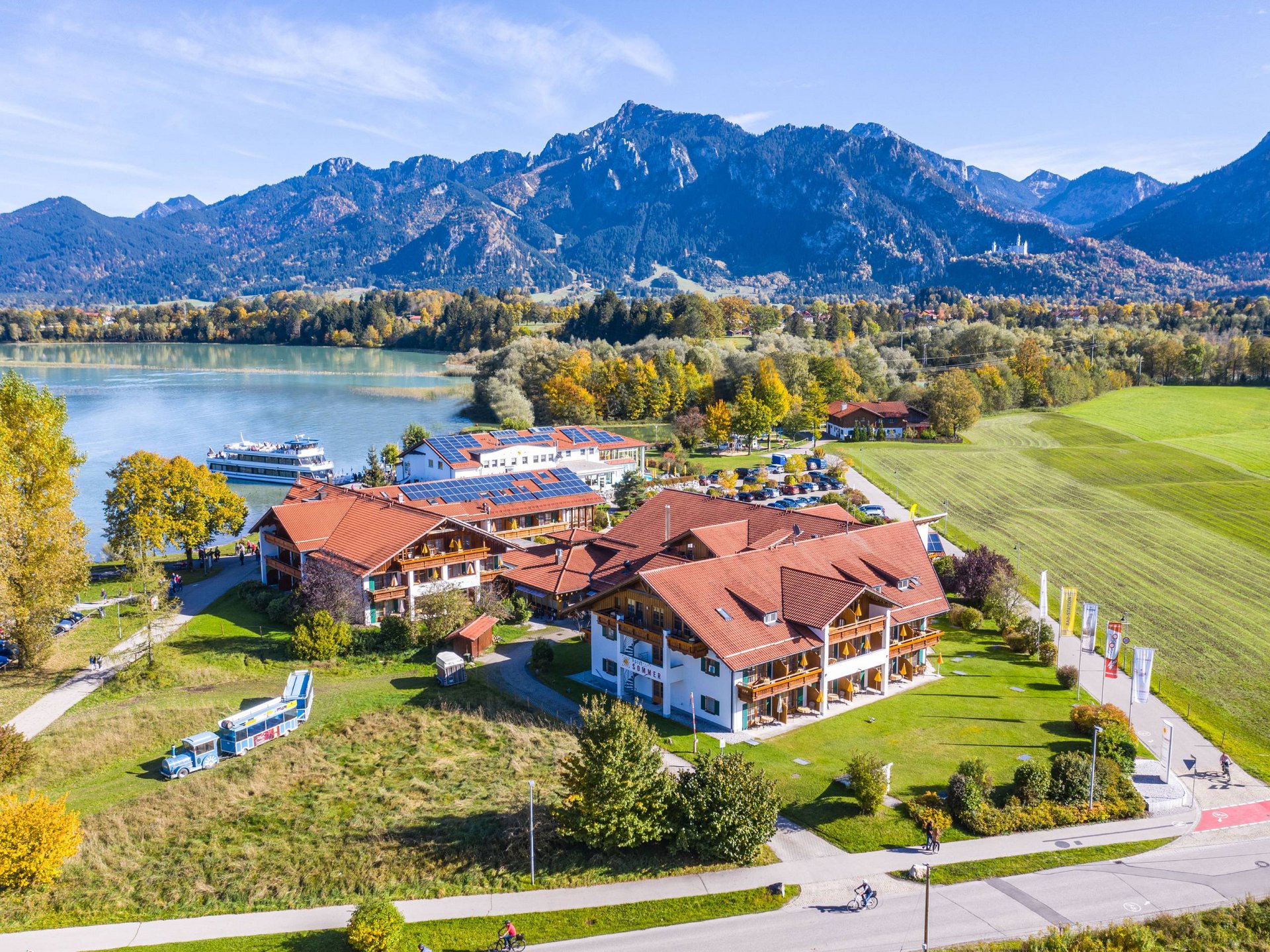 Hotel im Allgäu mit Bergblick